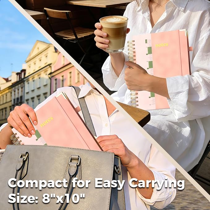 XYark B5 Hardcover Spiral Notebook, 5 Subject Notebook 300 Pages, Lined Journal - Image 8