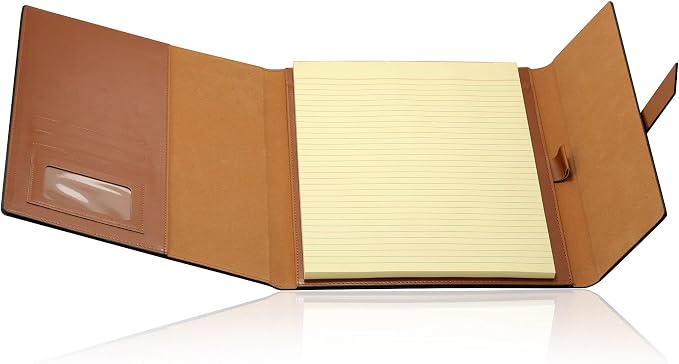 GALLAWAY LEATHER Padfolio Folder – Slim Portfolio Organizer Holder - Image 4