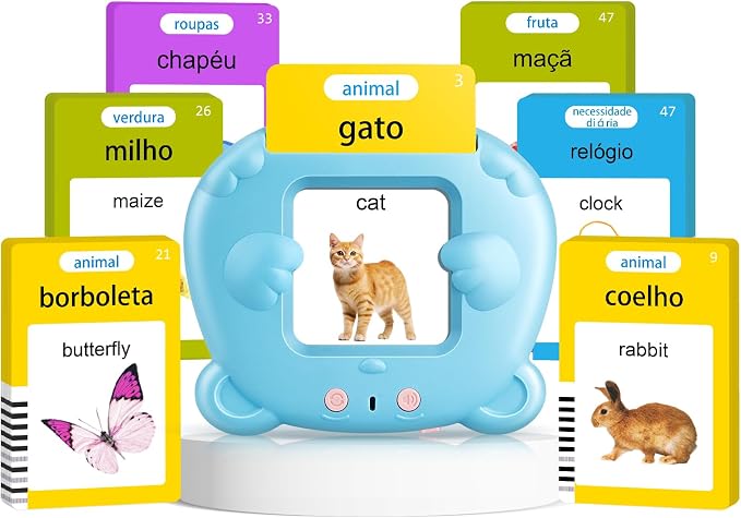 Portuguese & English Talking Flash Cards by AHJ
