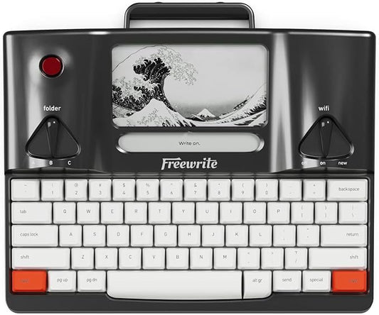 Freewrite Smart Typewriter | Digital Typewriter with E Ink Display for Distraction-Free Writing | WiFi-Enabled Word Processor Syncs Directly to The Cloud | Dedicated Drafting Machine for Authors-DeskLoop Office