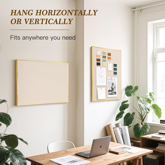 Fabric Bulletin Board, Upgraded Canvas Surface, Wall Mounted, - Image 5