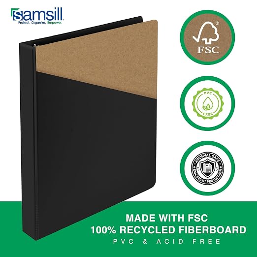 Samsill 2 Inch 3 Ring Binder, Made in USA, Economy Round Ring, 425 Sheet - Image 5