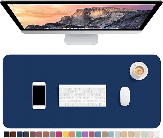 Hsurbtra Desk Pad, XL Extended Mouse Pad, Waterproof Desktop Blotter Protector by Hsurbtra