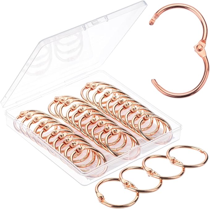 Mr. Pen- Loose Leaf Binder Ring, 1 Inch, 40 Pack | Metal Loose Leaf Binder Book by MrPen