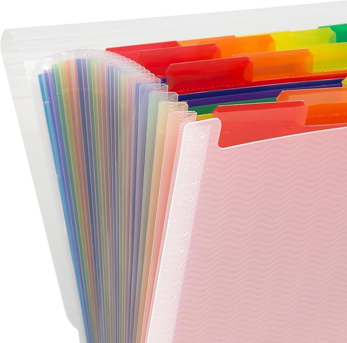 Smead Desktop Poly Expanding File Folder Organizer, Accordion File, Paper - Image 2