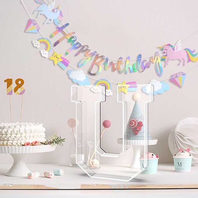 13.8" Acrylic Letter Charcuterie Tray, Charcuterie Letters Fillable Box - Image 4