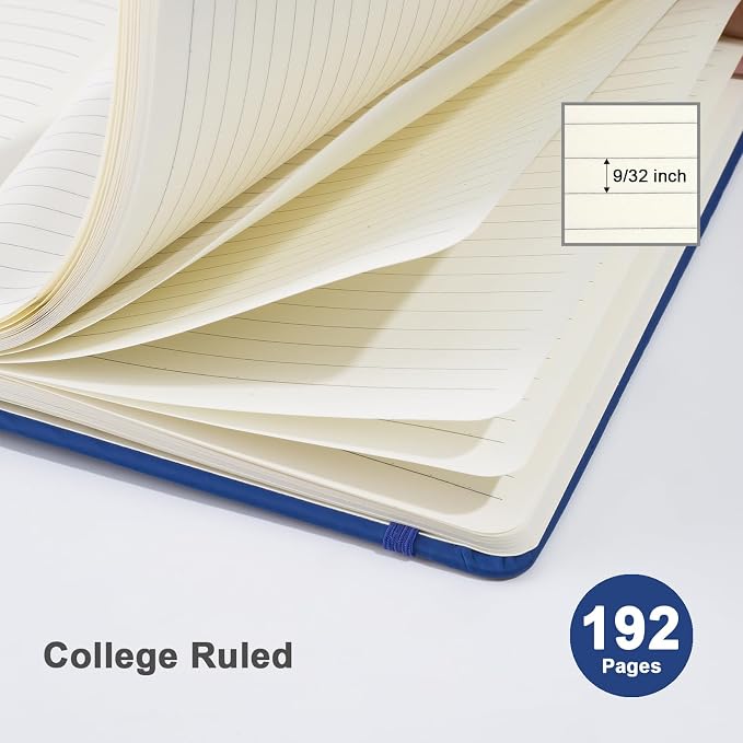ViVin Lined Journal Notebooks for Work, 192 Pages, Medium 5.5 x 8.3 inch - Image 3