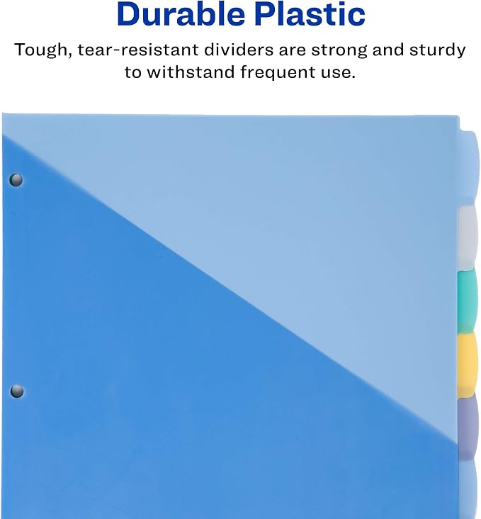 Avery Write & Erase Pocket Plastic Dividers - Image 6
