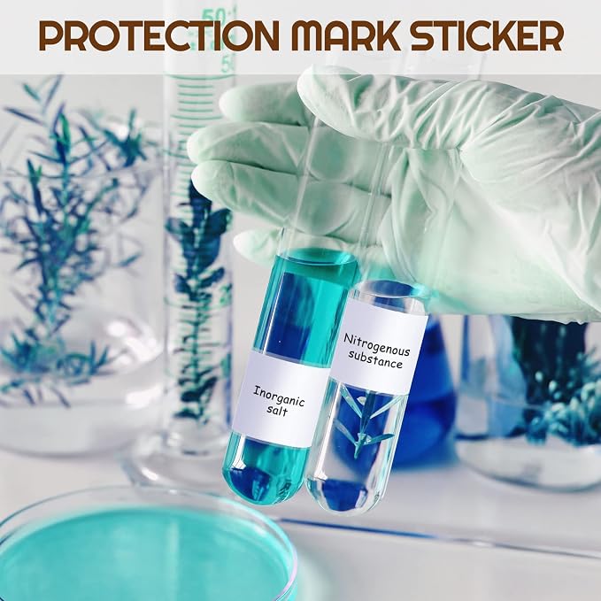 Zonon 1000 Pcs Clear Labels Label Protector Clear Stickers Wafer Seals - Image 7