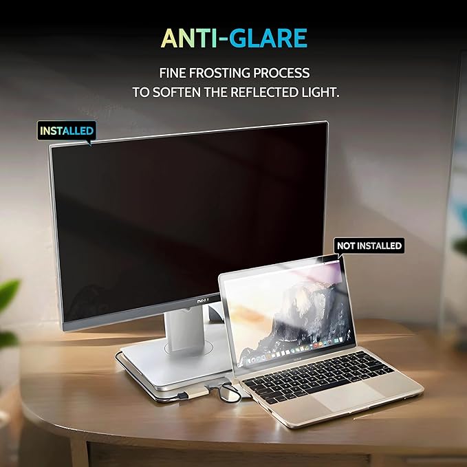 Peslv 25 Inch Privacy Screen for Computer Monitor 16:9 Aspect Ratio, Eye - Image 6