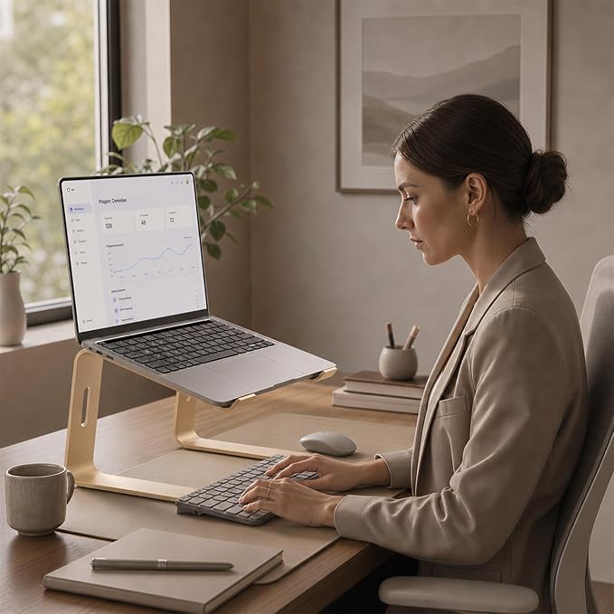 Orionstar Ergonomic Laptop Stand, Premium 5mm Aluminum Riser - Image 7