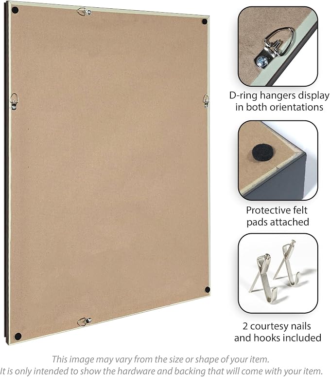 Kate and Laurel Framed Fabric Pinboard 18 x 42, Bethany White Frame - Image 6