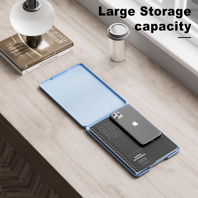 Hongri A5 Clipboard with Storage, Metal Retractable Pen Holder, 6 x 9'' Nursing - Image 6