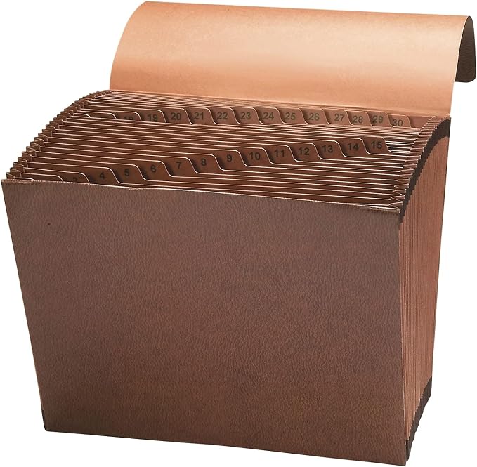 Smead TUFF Expanding File, 31 Pockets, Flap and Cord Closure, Letter Size - Image 8