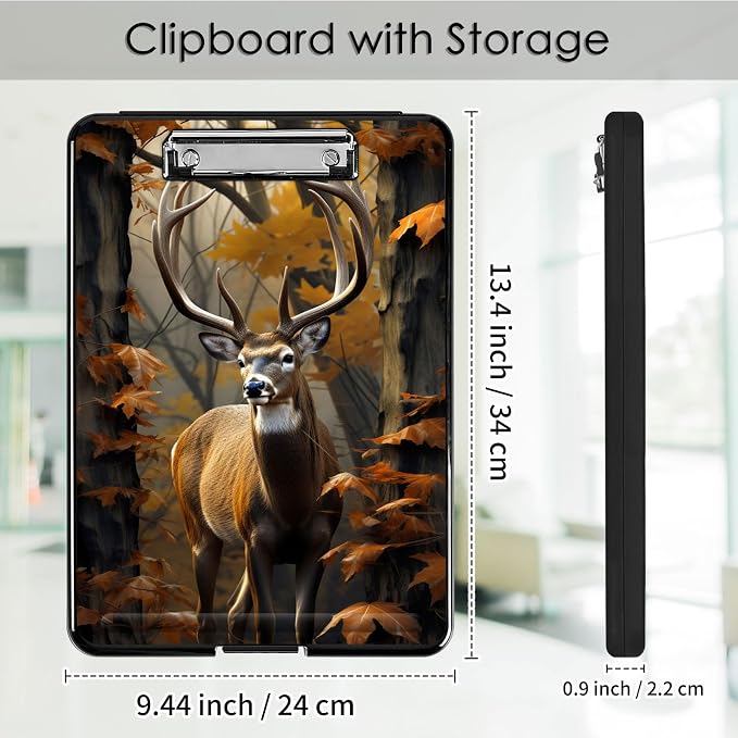 Clipboard with Storage, Office Supplies Nursing Clipboards Folder with Pen - Image 2