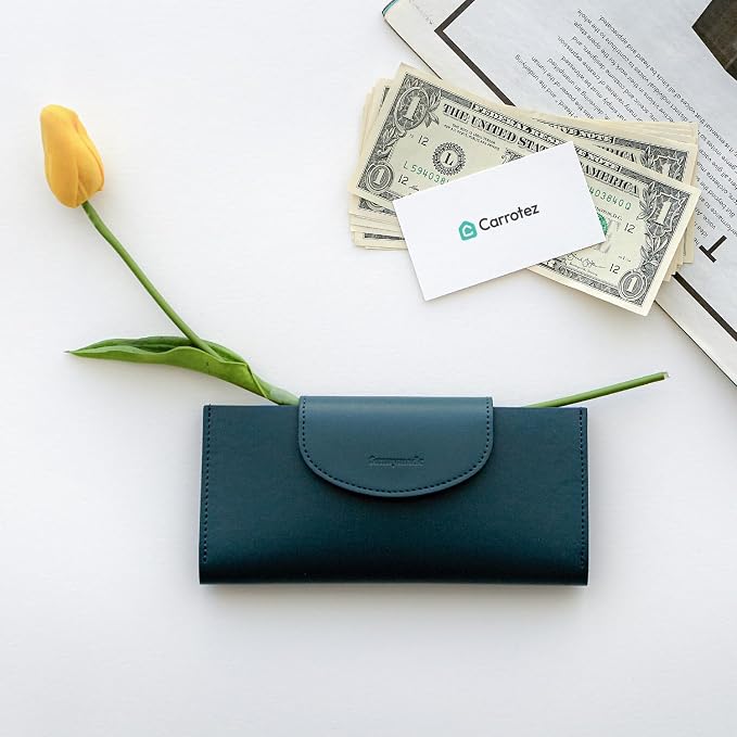 carrotez All-in-One Long Bifold 2-Tier PU Leather Wallet - Image 6
