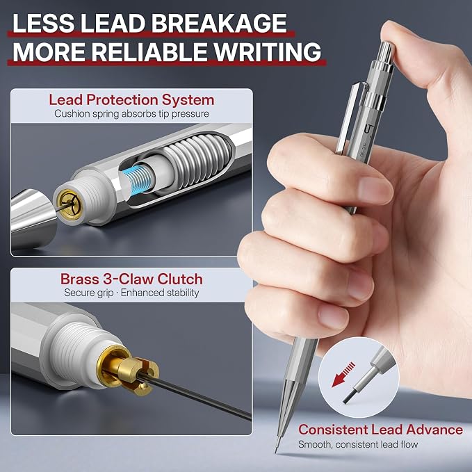 WUO 0.9mm Mechanical Pencil Set - Image 4