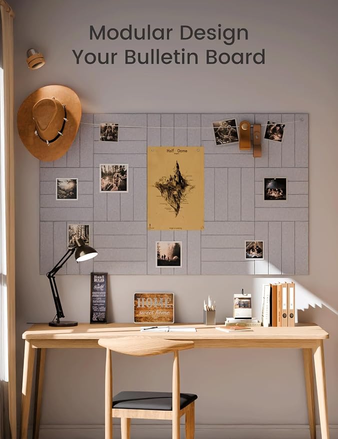 Large Felt Bulletin Board 48" x 36" Cork Board Alternative-12 Pack - Image 5