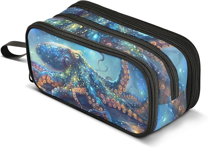 BOENLE Octopus Galaxy Pencil Case Box Boys Girls Large Pencil Pouch by BOENLE-WELCOMEYOURCOMING