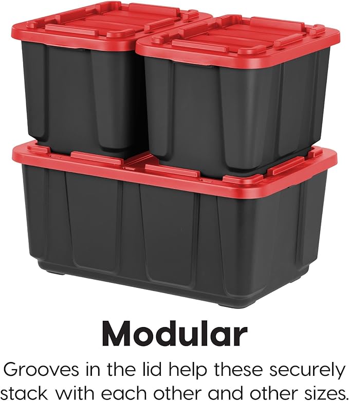 IRIS USA 4-Pack 27 Gallon Storage Bins - Image 5