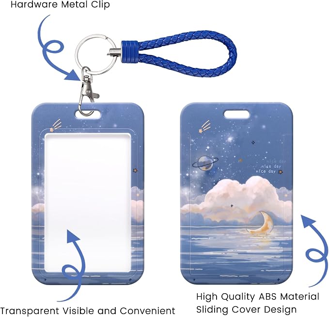 ID Card Badge Holder Key Chain - Image 3