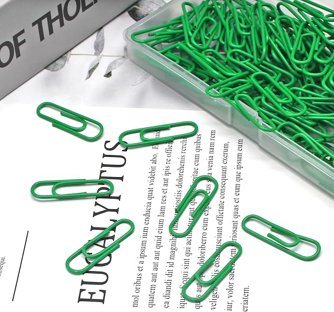 Luomorgo 120 Pcs Green Paper Clips - Image 6