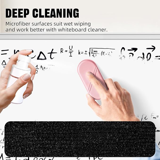 Dry Erase Board Eraser, Magnetic Detachable Whiteboard Eraser 2-Pack, Glass - Image 4