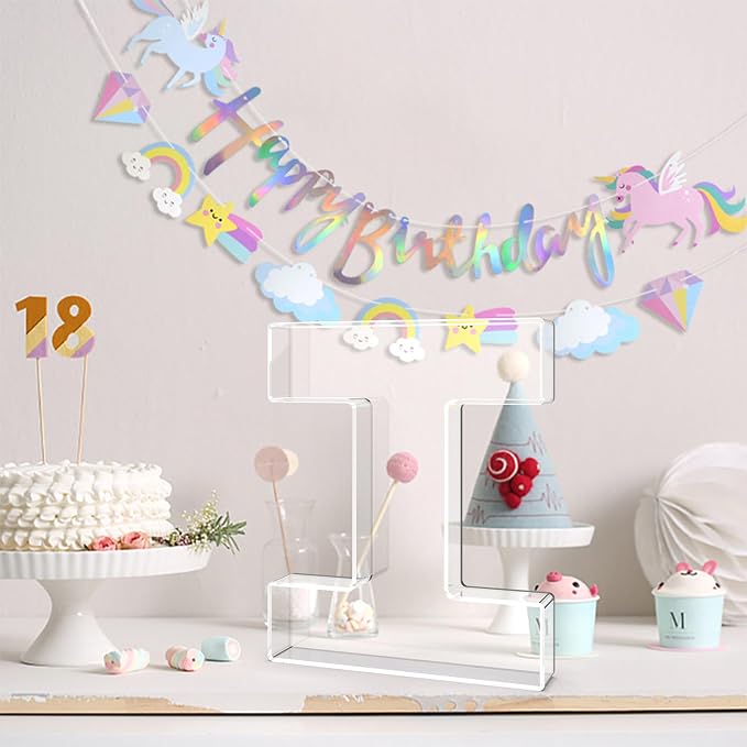 13.8" Acrylic Letter Charcuterie Tray, Charcuterie Letters Fillable Box - Image 4