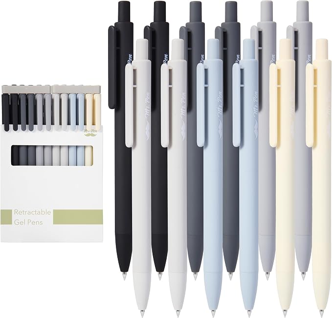 Mr. Pen- Retractable Gel Pens, 12 Pack, Fine Point 0.5mm, Fast Dry, Smooth - Image 9