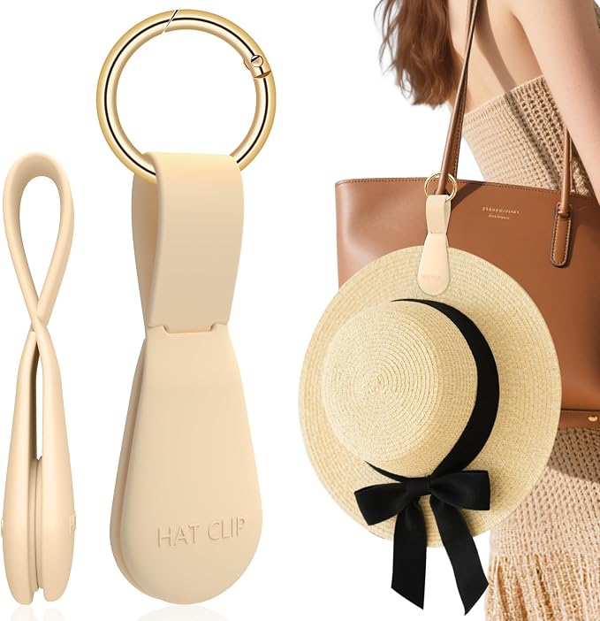 Fikoksol Magnetic Hat Clip for Travel on Bag, Silicone Hat Holder for Tote by HOMEACCESSORIES