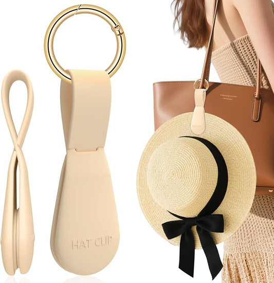 Fikoksol Magnetic Hat Clip for Travel on Bag, Silicone Hat Holder for Tote by HOMEACCESSORIES