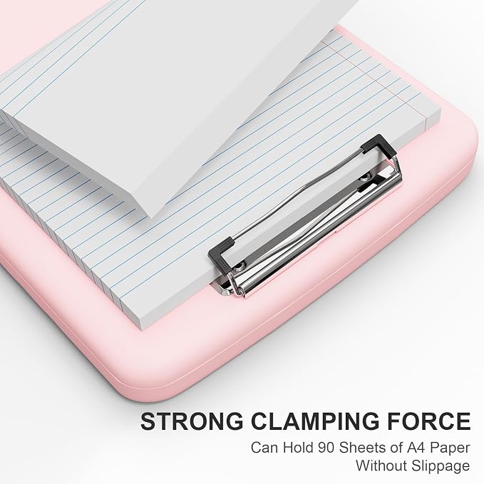 Plastic Clipboard with Storage, 8.5 x 11 Storage Organization Box Side-Opening - Image 4