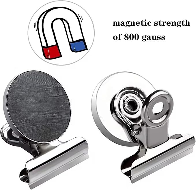 Strong Magnetic Clips, 20 Pack, 1.2 Inch, 30 mm, Rose Gold, Refrigerator Magnet - Image 3