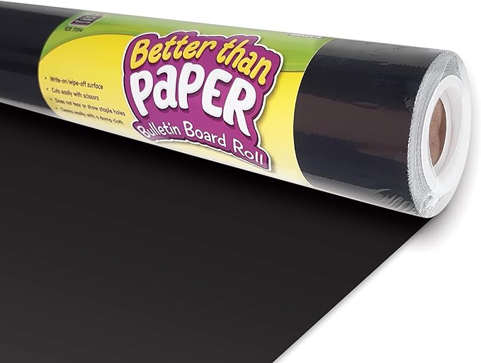 Teacher Created Resources Black Better Than Paper Bulletin Board Roll by TeacherCreatedResourcesOS