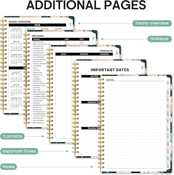 Planner 2026-2027, Academic Monthly and Weekly Calendar Planner - Image 5