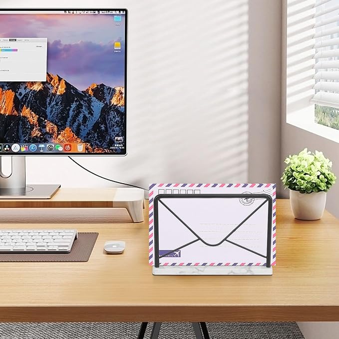 Modern Mail Holder for Home Office, Metal Letter Organizer Sorter for Desk - Image 8