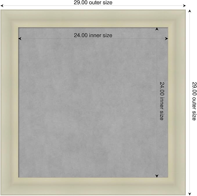 Amanti Art Silver Framed Magnetic Board 29x29 Medium Vision Board - Image 2