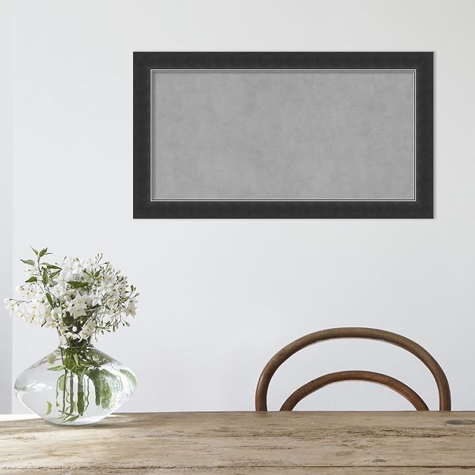 Amanti Art Black Framed Magnetic Board 15x27 Small Vision Board - Image 6