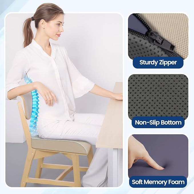 SweetSlubr Seat Cushion for Tailbone Pain Relief, Office Chair Cushion - Image 7