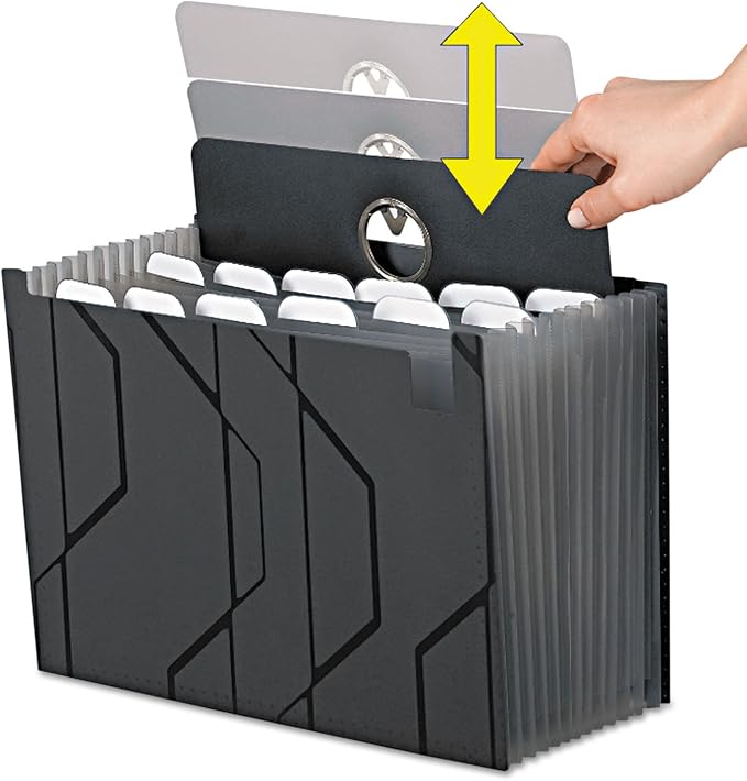 Pendaflex Sliding Cover Expanding File, 13 pockets, Letter Size - Image 5