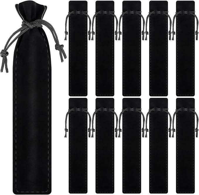 WFPLUS 50 Pieces Velvet Pen Pouch by WFPLUS