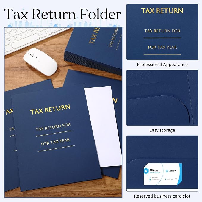 Skyygemm 50 Pcs 9 x 12 Inch Tax Return Envelopes and Tax Return Folders Set 25 - Image 4
