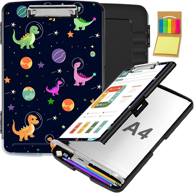 Clipboard with Storage, Office Supplies Nursing Clipboards Folder with Pen by CAPAUNVDA