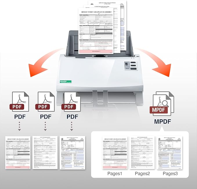 Plustek PS3140U Duplex Document Scanner, Citrix Ready & Twain Support - Image 4