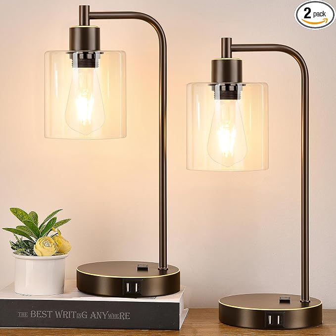 Industrial Touch Table Lamps Set of 2 by Nintiue