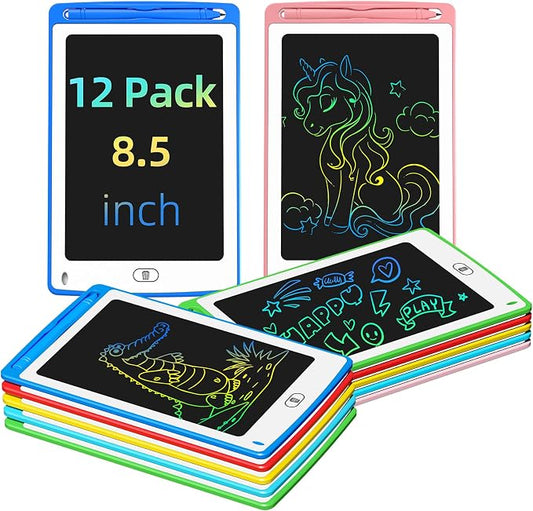 Party Favor LCD Writing Tablet for Kids, 8.5 Inch Colorful Doodle Board Drawing by TQU