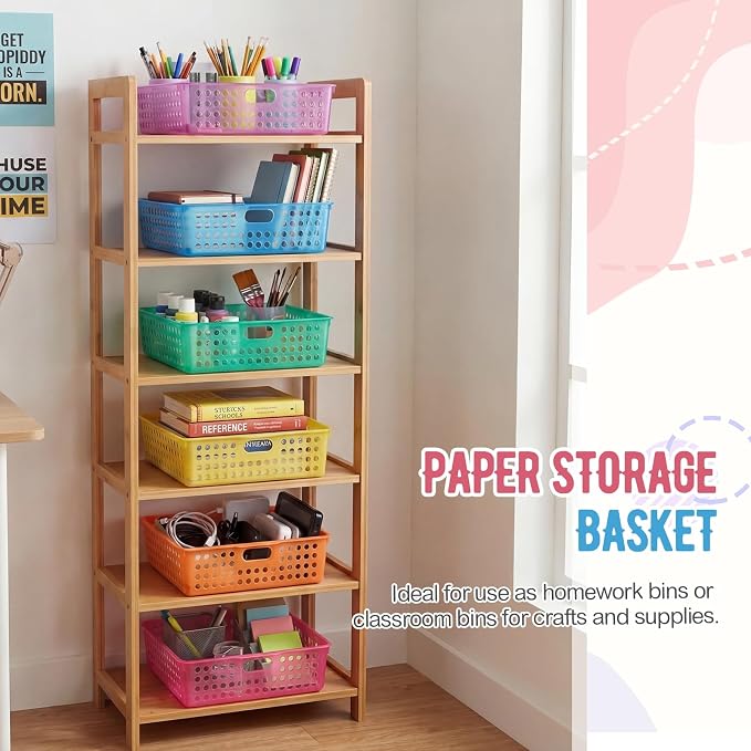 Geetery 6 Pack Classroom Storage Baskets - Image 6