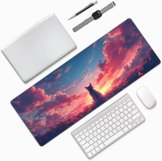 Gaming Mouse Pad Desk Pad, Extended Big Mouse Pad, 31.5x11.8 Inch Long Computer - Image 9