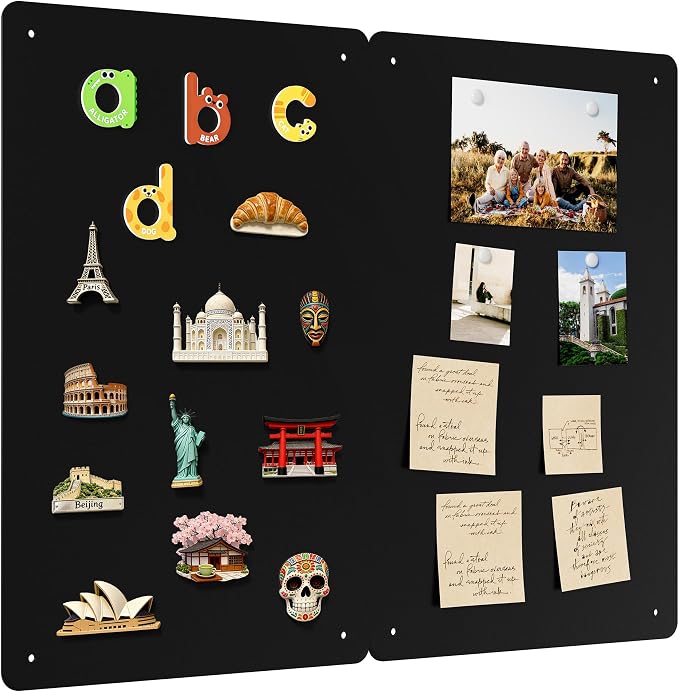 2 Pack Magnetic Board for Wall, 17.5" x 11.4" Magnet Bulletin Memo Board by Neatsure