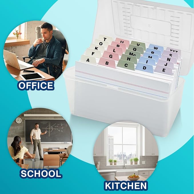 Chell 3x5 Plastic Index Card Dividers, Morandi Colors, Heavyweight Poly Index - Image 6